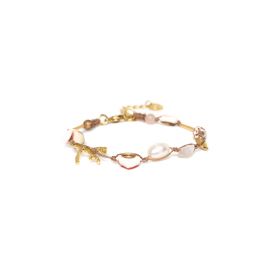 stretch bracelet(lt.brown) "Joanna" - 