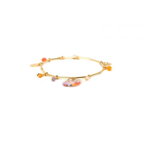 multi-dangle bracelet "Rosy"