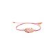 disc + cord bracelet "Rosy" - Franck Herval