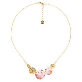 collier 5 disques "Rosy" - 