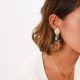 2 row clip earrings "Manon" - Franck Herval