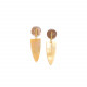shield earrings "Barcares" - Nature Bijoux