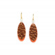 oval hook earrings "Galapagos" - Nature Bijoux