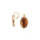 jade french hook earrings "Guadeloupe" - 