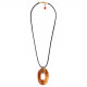 red long necklace "Guadeloupe" - 
