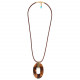 blue long necklace "Guadeloupe" - 