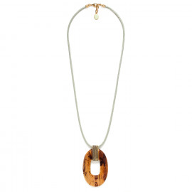 jade long necklace "Guadeloupe" - 