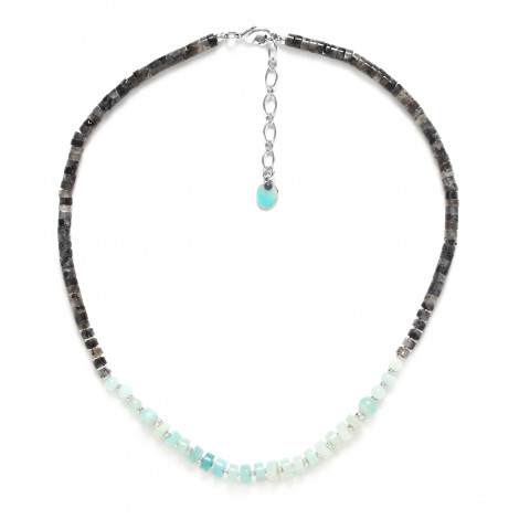 collier perles bi-matière "Ko tao"
