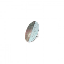 stingray adjustable ovale ring "Ko tao" - 