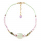 collier perle Jade "Nenuphar" - 