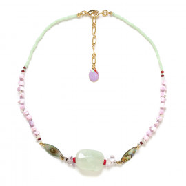 jade necklace "Nenuphar" - 
