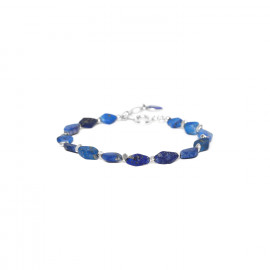 diamond lapiz beads bracelet "Samarcande" - 