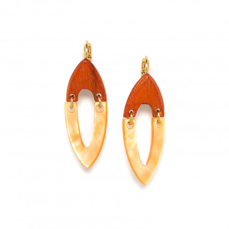 pointed french hook earrings "Sunshine"