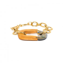 bracelet chaine et anneau "Sunshine" - 