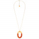 oval pendant necklace "Sunshine" - 