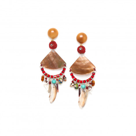 XL gypsy post earrings "Zapatera"