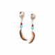 boucles d'oreilles poussoir top coquillage "Zapatera" - Nature Bijoux