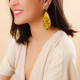 big yellow earrings "Gaia" - Nature Bijoux