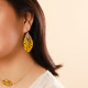 small yellow earrings "Gaia" - Nature Bijoux