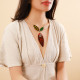 3 colors necklace "Gaia" - Nature Bijoux