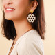 canework post earrings "Isla cabana" - 