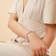 purple shell stretch bracelet "Nenuphar" - Nature Bijoux