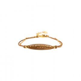 oval bracelet with thread "Sherine" - Franck Herval