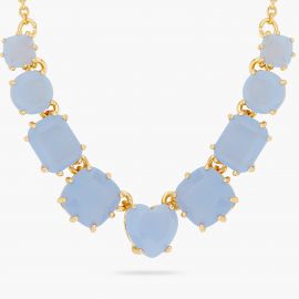 Collier La Diamantine Bleu 9 pierres - Les Néréides