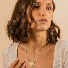 ALBA charm bead necklace - L'atelier des Dames