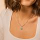 Rectangle heart necklace LOUISE - L'atelier des Dames