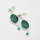 LOUISE Green Onyx Earrings - L'atelier des Dames