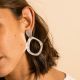 Too Much silver earrings -Medium - RAS