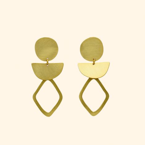 Cute golden earrings
