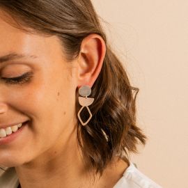 Cute silver earrings - 