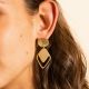 Nice golden earrings - RAS