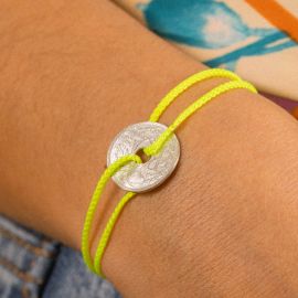 bracelet 5CTS- fluo yellow - Le Sou Français