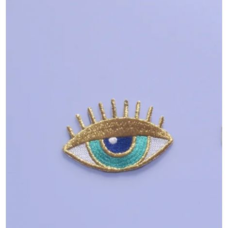 Gold Eye iron-on patch
