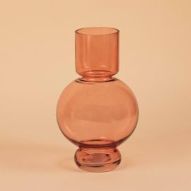 Round Cylinder Vase PM Pink - Bazardeluxe