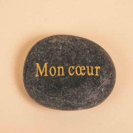 Black pebble Mon Cœur - Bazardeluxe