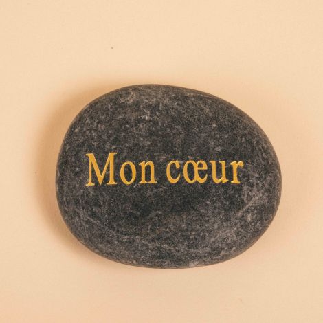 Black pebble Mon Cœur