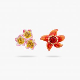 Paradis Perdu flower mismatched earrings - Les Néréides