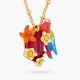 Paradise Lost Parrot and Wildflower Pendant Necklace - Les Néréides