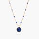 Colorama blue round stone thin Necklace - Les Néréides