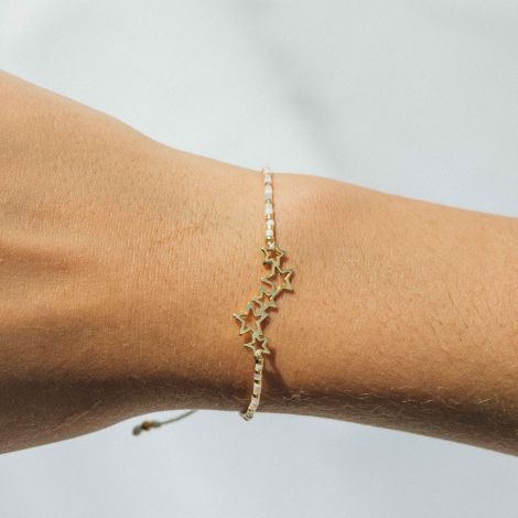 Bracelet CONSTELLATION XS white and gold
