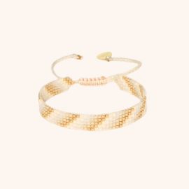 RIPTIDE bracelet white and gold - Mishky