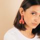 LOBSTER pink earrings - Mishky
