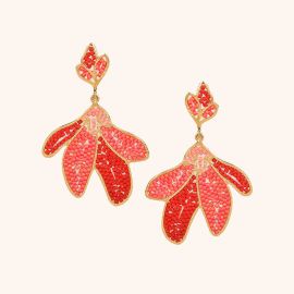 BLOEM RED earrings - 
