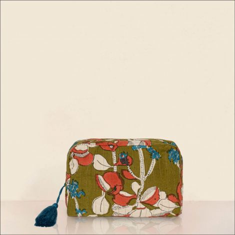 Make up pouch Iris Olive
