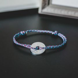 Le Pompidou bracelet blue/plum - Le Sou Français
