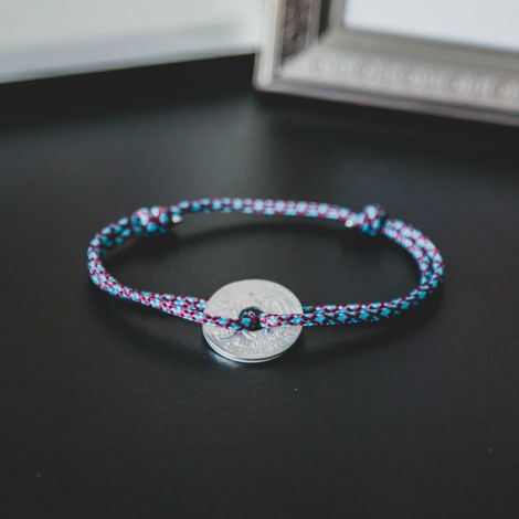 Bracelet Le Pompidou bleu/prune